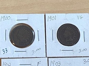 (4) Indianhead Cents