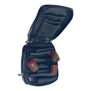 lot 1 image: 3 Savinelli Pipes With Bag