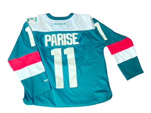 lot 64 image: Zach Parise MN Wild Jersey XL