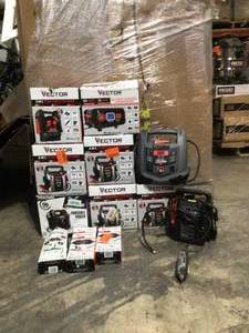 Pallet of assorted Vector 3 in 1 portable Power Battery Charger & Maintainer (open boxes) review all pictures