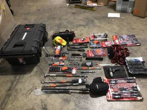 Large Lot of assorted Husky Tools and accessories various kinds and conditions  see pictures