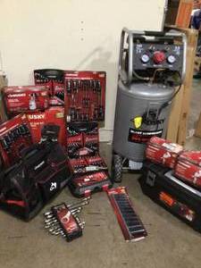 Pallet with assorted Husky Tools various models and conditions customer returns