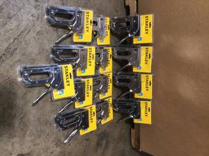Lot of Assorted Stanley Heavy Duty Steel Staple Gun (count of 13) review pictures