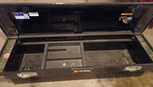 2020 Northern Tool & Equipment Black Diamond Plate Pickup Tool Box with Key fits Full Size Pickup