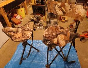 Two Folding Deer StandSporting Stools