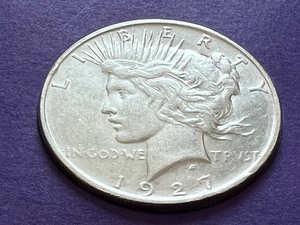 1927-D Peace Silver Dollar Coin- The Postal Commemorative Society