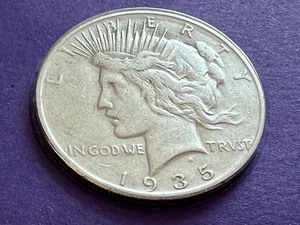 1935-S Peace Silver Dollar Coin-The Postal Commemorative Society