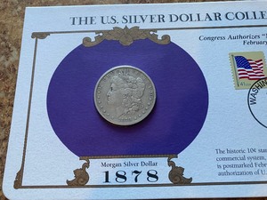 1878-S Morgan Silver Dollar- Postal Commemorative Society Silver Dollar Collection