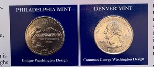 Washington The Evergreen State 1889 Statehood Quarters