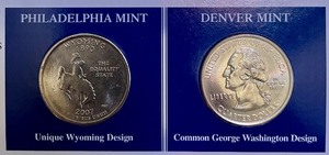 Wyoming The Equality State 1890 Statehood Quarters