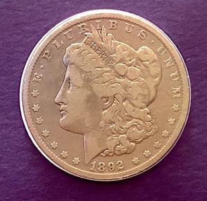 1892-O Morgan Silver Dollar - Postal Commemorative Society Silver Dollar Collection