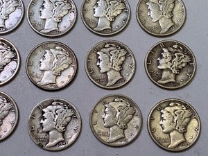 (20) 1943 Mercury Dimes