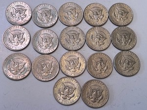 (17) Kennedy Half Dollar Coins