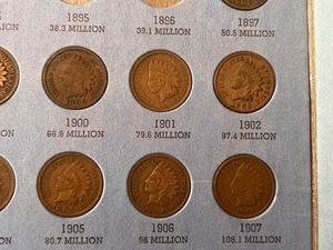 Partial Indian Head Penny Coin Collection