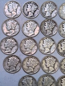 (23) Mercury Dimes