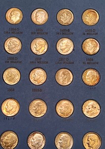 Complete Roosevelt Dime Collection 1946-1980