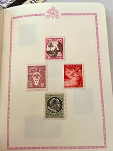 Vintage Vatican Postal Stamps