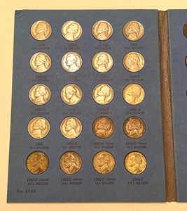 United States Jefferson Nickel Coin Collection 1938-1959