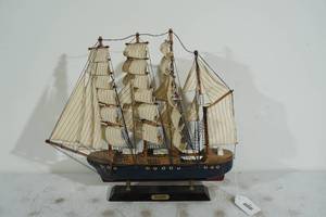 lot 11 image: Pamir Sailboat Model Ship