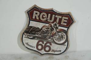 lot 27 image: NEW Route 66 Tin Sign