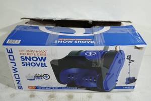 lot 36 image: Snowjoe 10 24V Max Cordless Snow Shovel