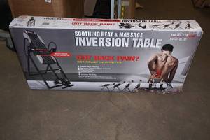 lot 37 image: Unused Soothing Heat and Massage Inversion Table