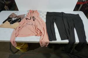 lot 130 image: Womens Clothing - Hoodie, Leggings, Bras