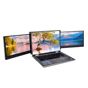 lot 74 image: Portable 13.3 Tri-Screen System for Laptop