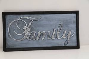 Black Framed Family Sign
