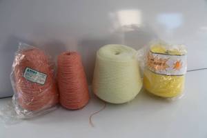 Four Skeins Of Yarn-(Nomis Yarn Co)--(Saver)