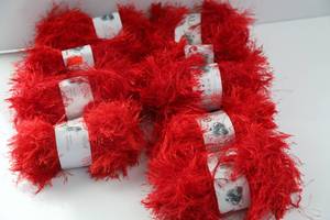 Nine Skeins Of Bright Orange Gala Flok Yarn