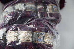 Twelve Skeins Of Bernat Boa Fashion Eight Variegated Purple Yarn
