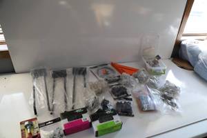 Miscellaneous Hook Driver-Ceiling Grid Clamps-Grip Fast Screws-Galvanized Fence Staples-Ceiling Tile Clips-Ceiling Grid Installation Kit