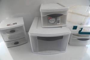 Sterilite Storage Tubs (White With Lids)