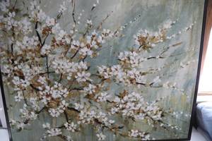 Framed Picture With Apple Blossoms On It