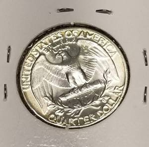 1964 WASHINGTON QUARTER GEM BU