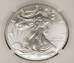 2021-W type 1 AMERICAN SILVER EAGLE NGC MS69 EARLY RELEASES
