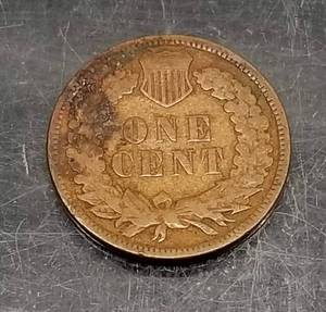 1909 INDIAN HEAD CENT VG DETAILS