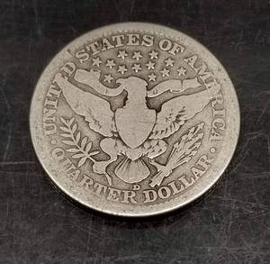 1916-D US BARBER QUARTER LAST YEAR OF SERIES COIN