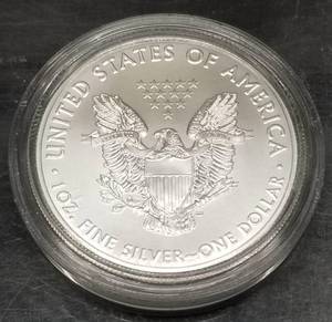 2020 AMERICAN SILVER EAGLE 1 TROY OZ .999 FINE SILVER IN AIRTITE
