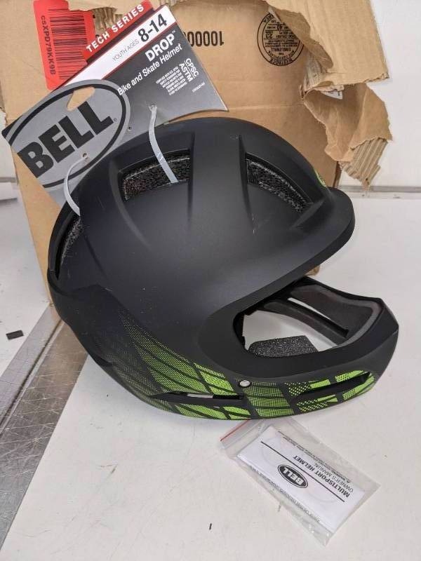 lot 149 image: Bell Drop Youth BMX Bike and Skate Helmet, 7106369, Matte Black