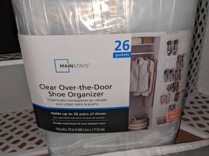 lot 45 image: Shoe Organizer, Bedside Caddy & Plastic Crates