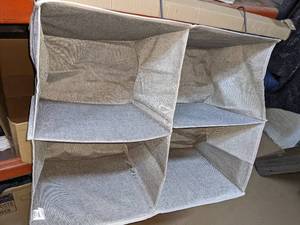 lot 39 image: Storage Cubes & Hanging Storage, Light GrayOff Whtie