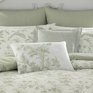 lot 12 image: Laura Ashley Home - Natalie Collection - 7pc Comforter Set, FullQueen, Sage