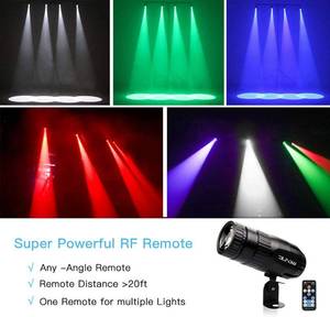 lot 69 image: Pinspot Light with Remote, JLPOW Super Bright Mirror Ball Spotlight,