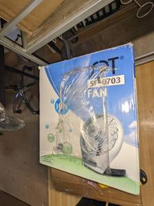 lot 224 image: SPT 7 Folding Table Fan, Black