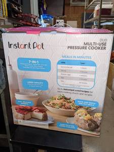 lot 89 image: Instant Pot Duo 7-in-1 Electric Pressure Cooker, 6 Quart, Stainless SteelBlack