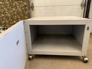 2 copier cabinets, rolling