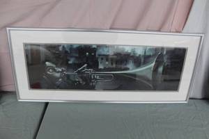 Caricature Trumpet Player Art , FramedDouble Matte