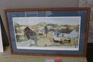Friendly Peddler by Will Moses #5981000 Signed&Numbered Print , Wood FrameSingle Matte